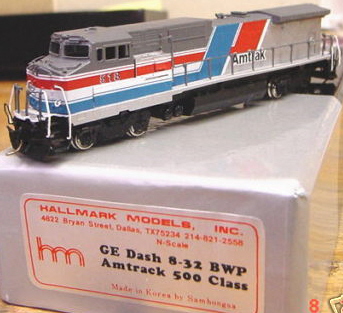 HO Scale Atlas GE Dash 8-40B/BW  The B40-8 is back from Atlas in