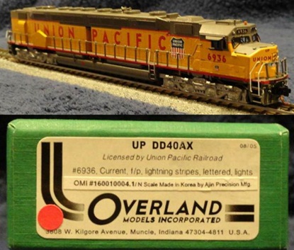 Overland Models Inc / Ajin (Korea) Brass EMD DD40AX